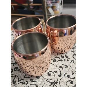 Eco One by Silvertone Intenational  Moscow Mule Mugs - Set of 3